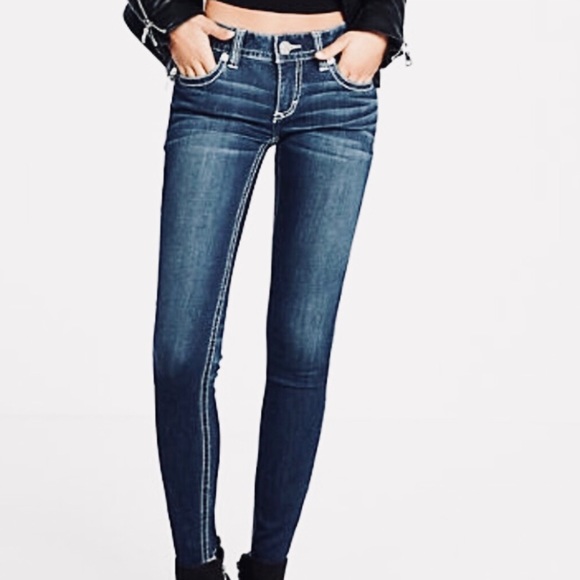 Express Stella Lowrise Skinny Jeans 